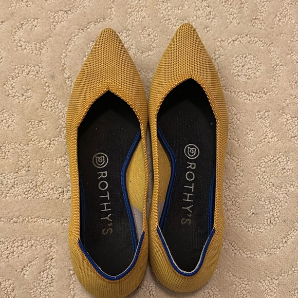 Yellow Rothy’s flats - Picture 1 of 10